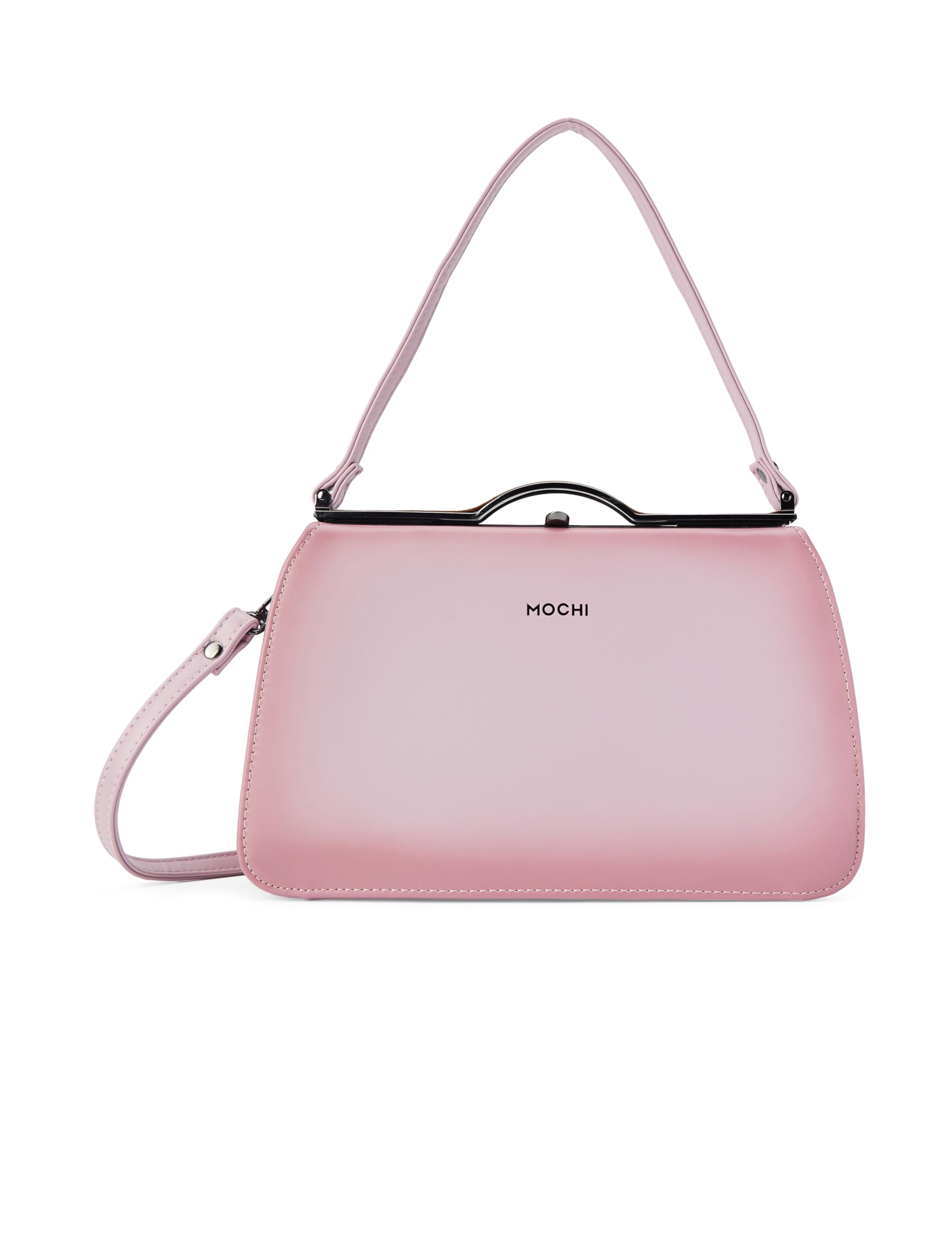 Unisex Adults Shoulder Faux Leather with Fabric Lining Casual bag with Lock closure-image-37