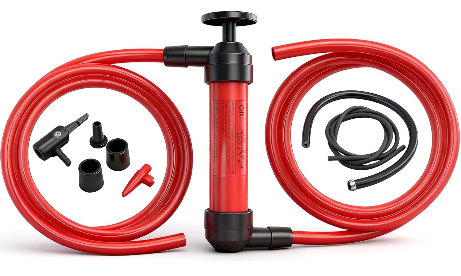 HORUSDY Multi-Use Siphon Fuel Transfer Pump Kit for Gas Oil and Liquids