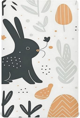 Paquete ajustable de plantas de conejo y hojas de juego compatibles con otros corralitos, patios de juegos, cunas portátiles y mini 52 x 28 pulgadas