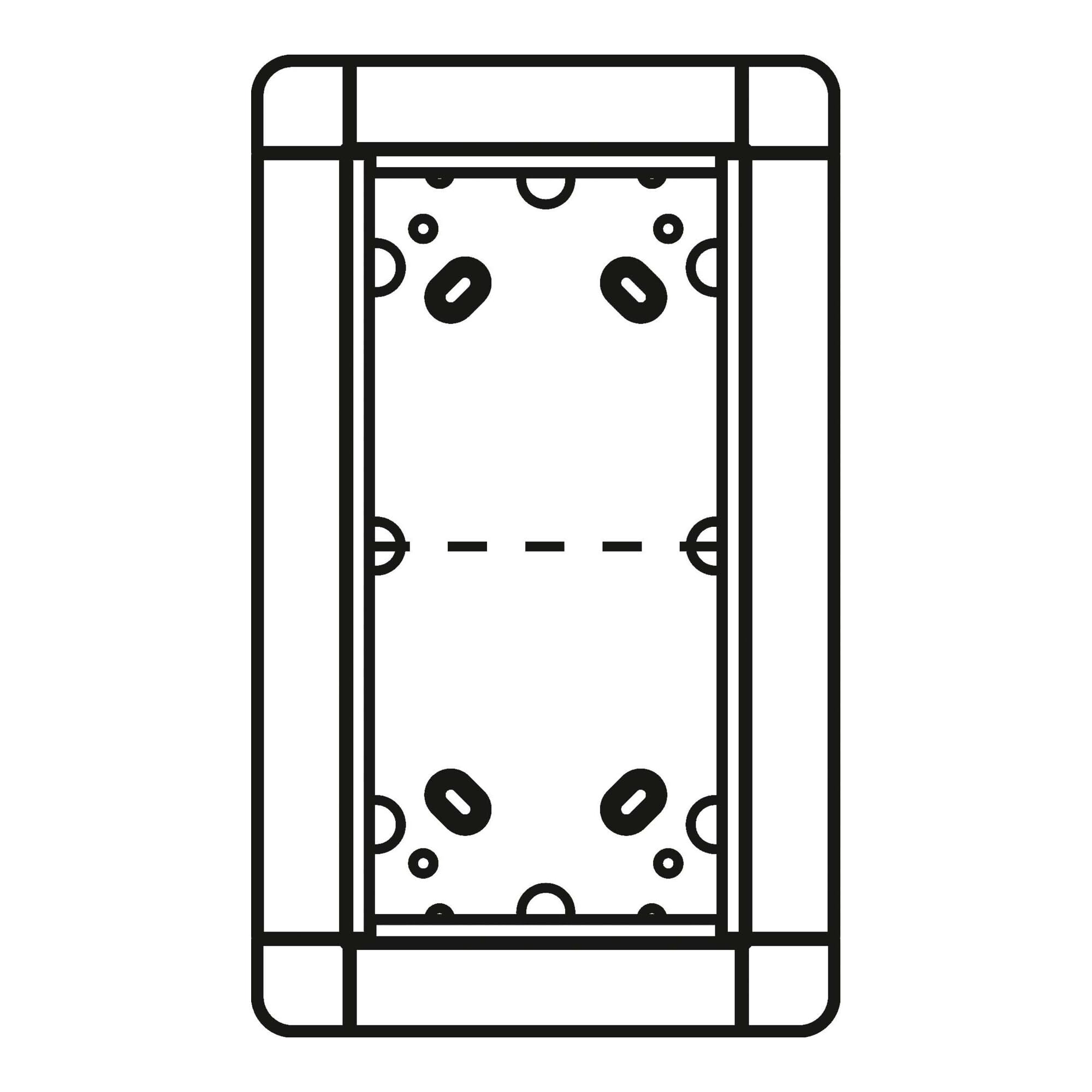 Interphone 2 voies Ritto 1881220 unité à encastrer argent pour la maison
