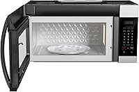 Vista 3 de Empava Horno de microondas sobre la estufa con control de pantalla táctil, 1000 vatios, ventilación de 300 CFM y cocción con sensor en acero