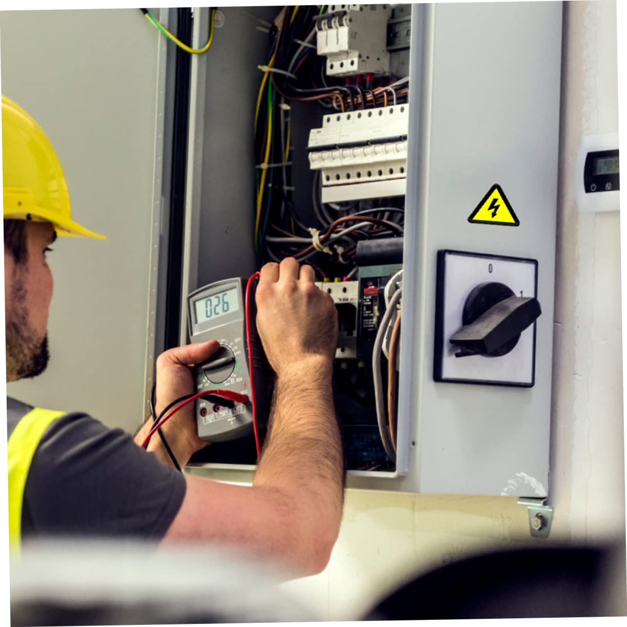 MAGICLULU Autocollants Adhésifs Jaunes D'avertissement Électrique Lot de 20 Sécurité et Prévention des Chocs pour pour Tableau Électrique Adaptés pour Maisons et Usines