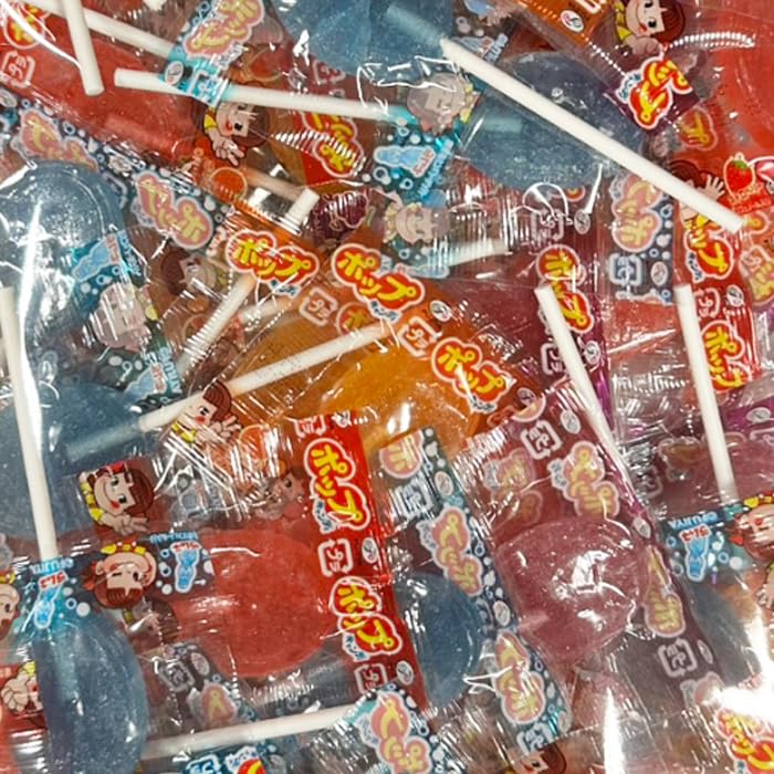 Amazon.co.jp: 不二家 ポップキャンディ【80個】 4種 業務用 大容量 棒