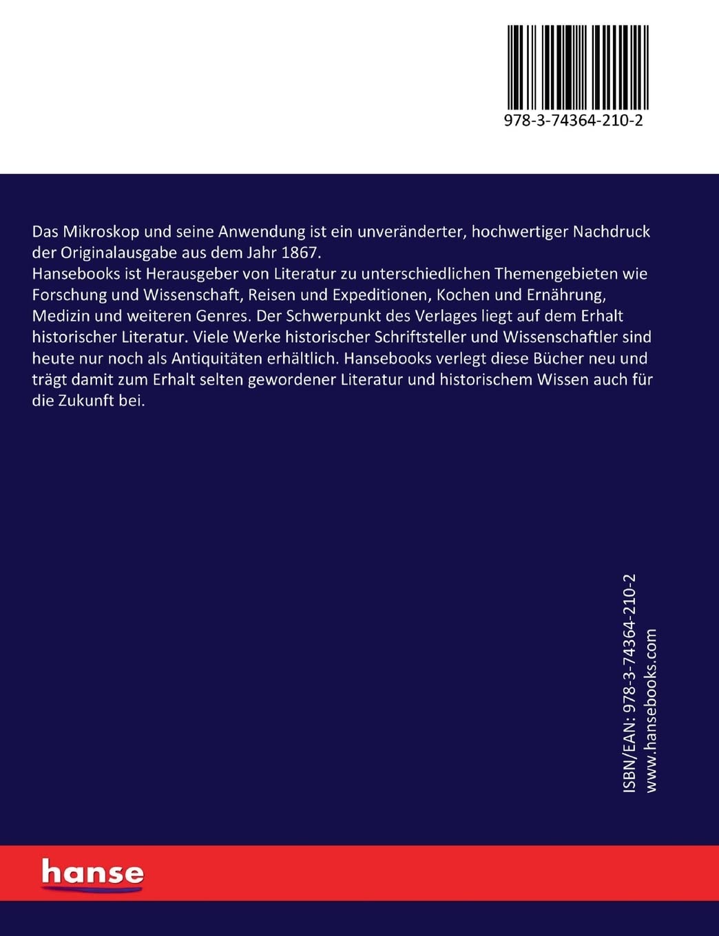 Das Mikroskop und seine Anwendung