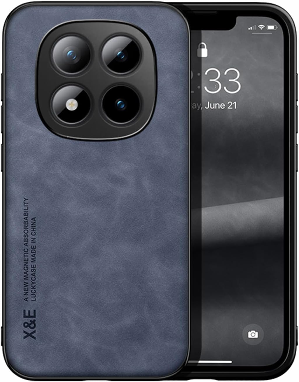 Coque Carbone Pour Xiaomi 15 - Silicone Antichoc, Antidérapante, Noire, Marque Avizar, Neuve
