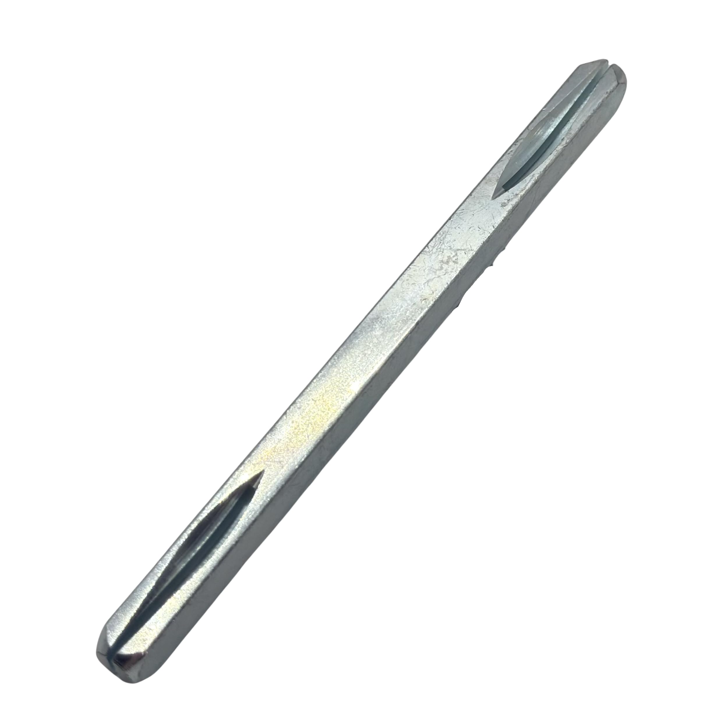 8mm Split Spindle Bar (130MM) - Solid Steel Slotted Door Handle Replacement Spindles for Locks, Latches, UPVC, Composite and Timber Doors - Available in 90mm, 100mm, 110mm, 120mm, 130mm and 140mm