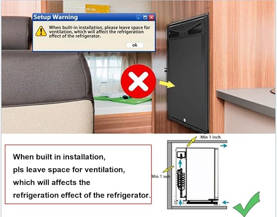 Small Refrigerator for Compact Space with Lock 1.2 cuft 12V/110V Mini Fridge Lockable, Reversible Door, RV Can Cooler Camper, 36 qt