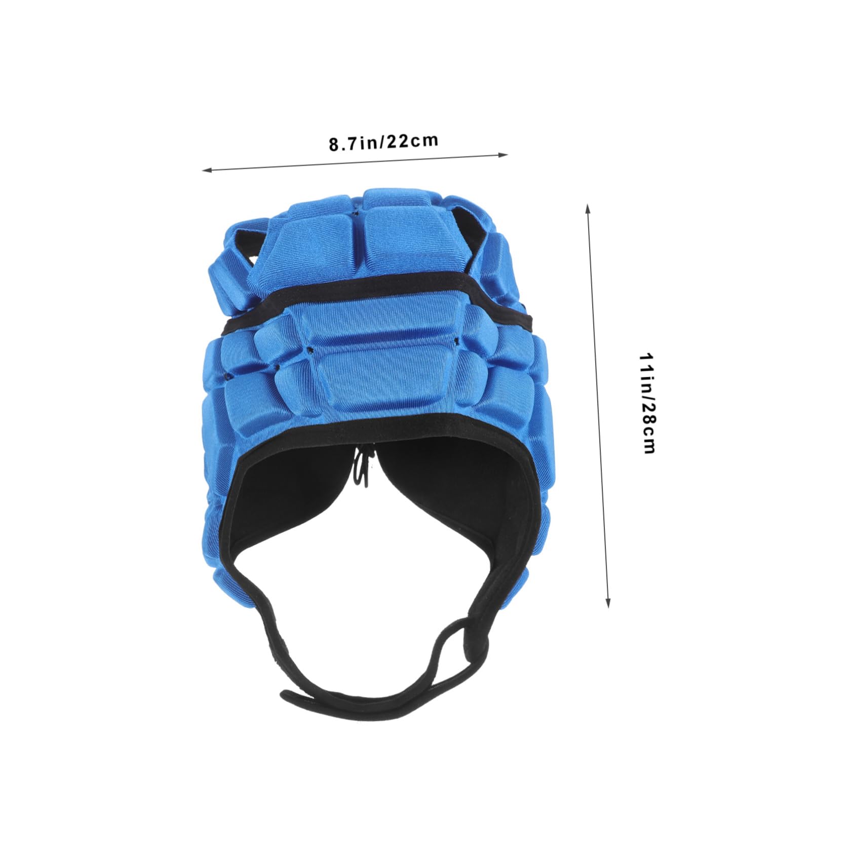 BESPORTBLE Casco de Seguridad anticolisión Casco de Esponja de Rugby para Guardia de Beisbol de Guardia de Futbol Protector de Cabeza anticolisión de Atleta Blue