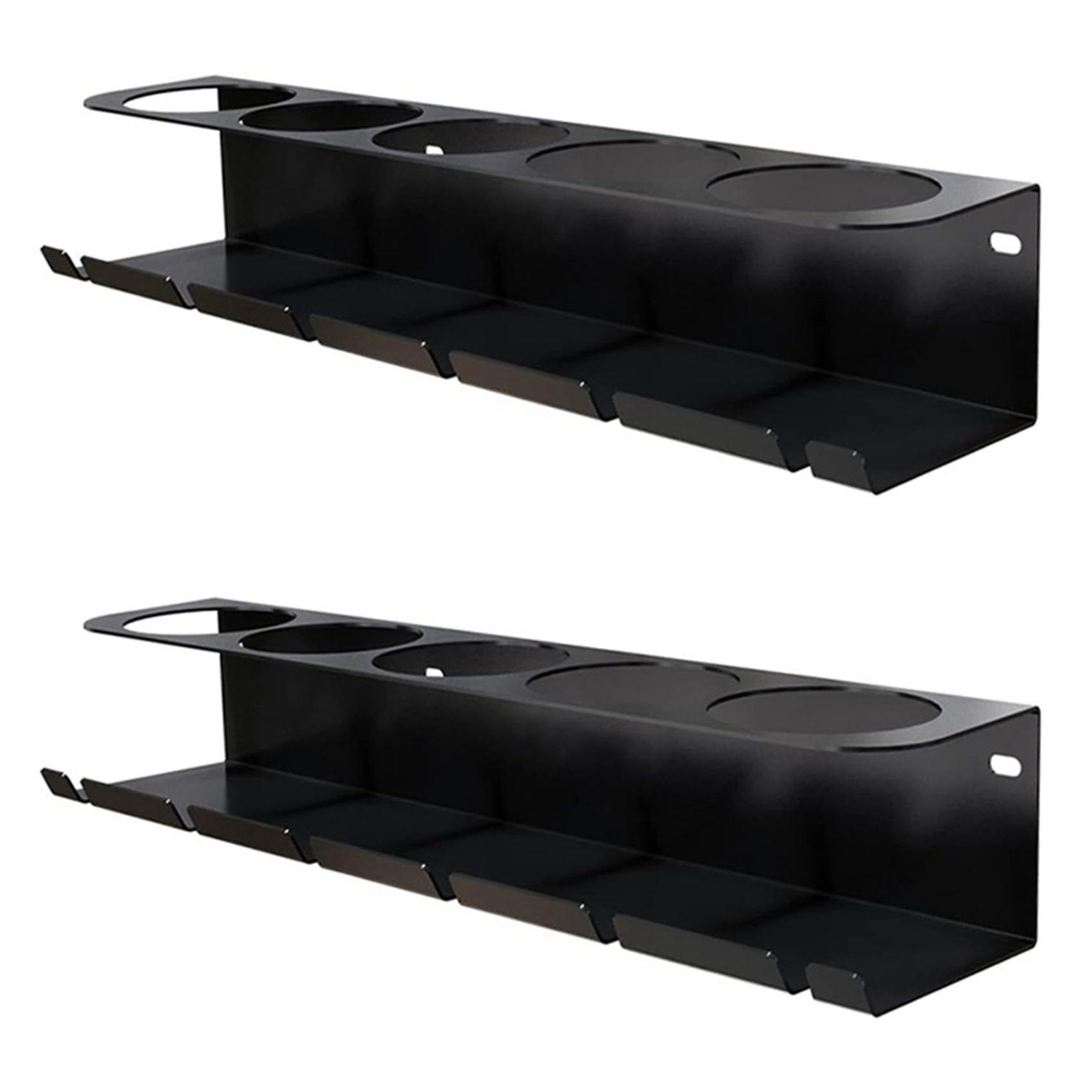 Jnchdghwa 2PCS Pneumatic Tool Holder/Aerosol Rack Combo, Wall Mounted Can Bottle Holder, Air Tool Organizer
