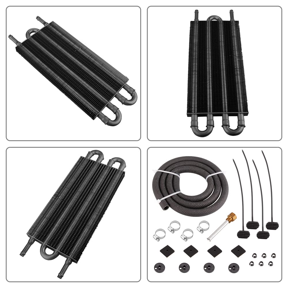 Amazon | ZS オイルクーラー キット トランスミッションオイルクーラー