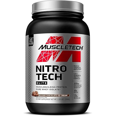 Whey Protein Isolate | Nitro-Tech Elite Isolate | Whey Isolate Protein Powder for Muscle Gain | Protein Shakes for Men & Women | Muscle Builder | Belgian Chocolate, 2.2 lbs (23 Servings) Cover