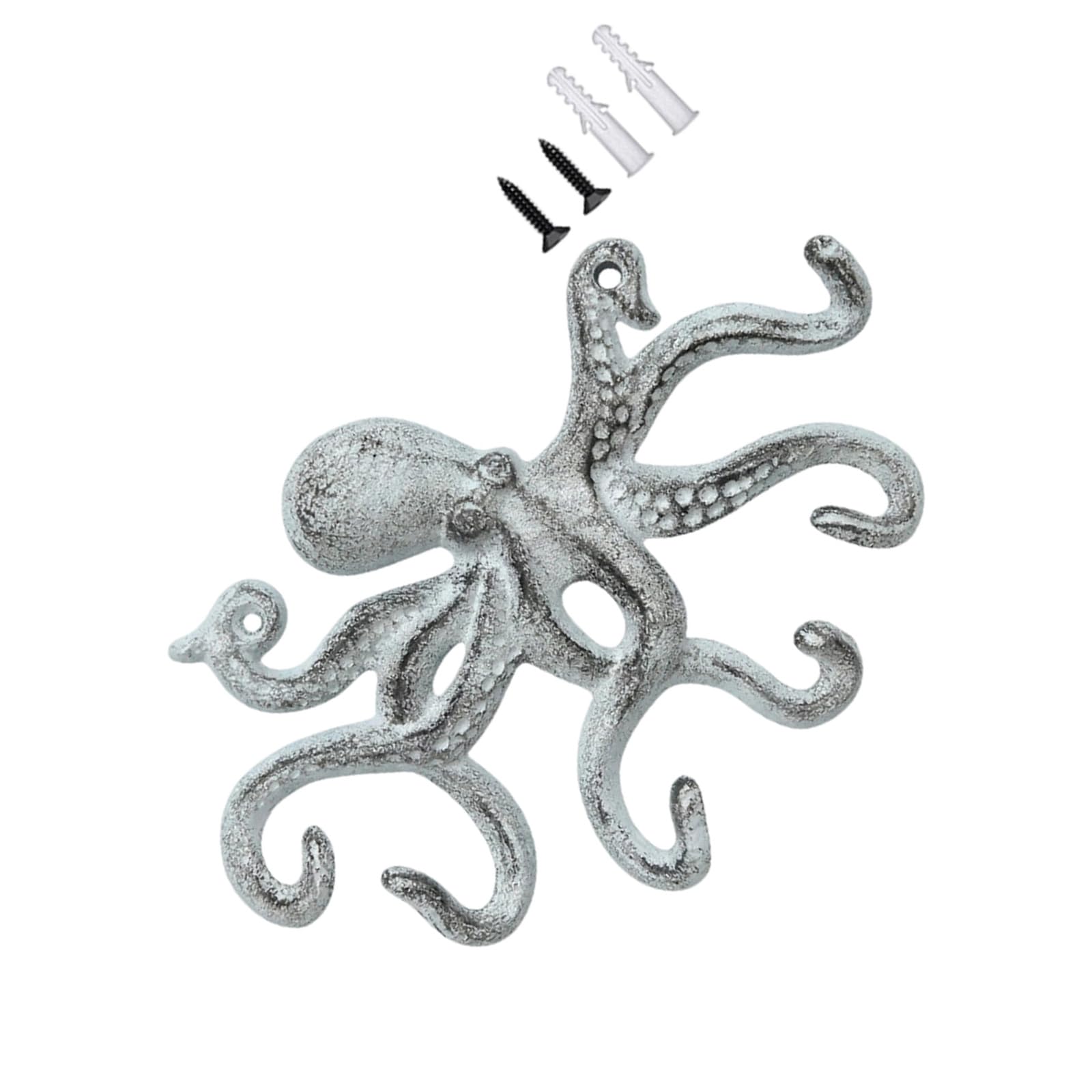 Oxxggkao Unique Cast Iron Octopuses Hook for Kitchen Bathroom and Marine Themed Rooms Industrial Fashion Home Accessory Industrial Fashion Home Accessory