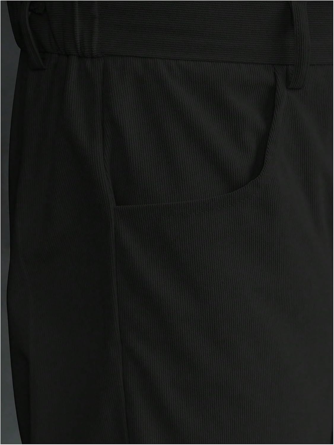 OYOANGLE Men's Bell Bottom Pants Zipper Fly Solid Vintage Bootcut Trousers 70s Disco Outfits - Image 4