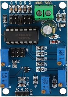 ICL8038 Signal Generator Module,Medium Low Frequency Sine Triangular Square Wave Rectangular Generator Module Board, 5 Gears Frequency Range Adjustment