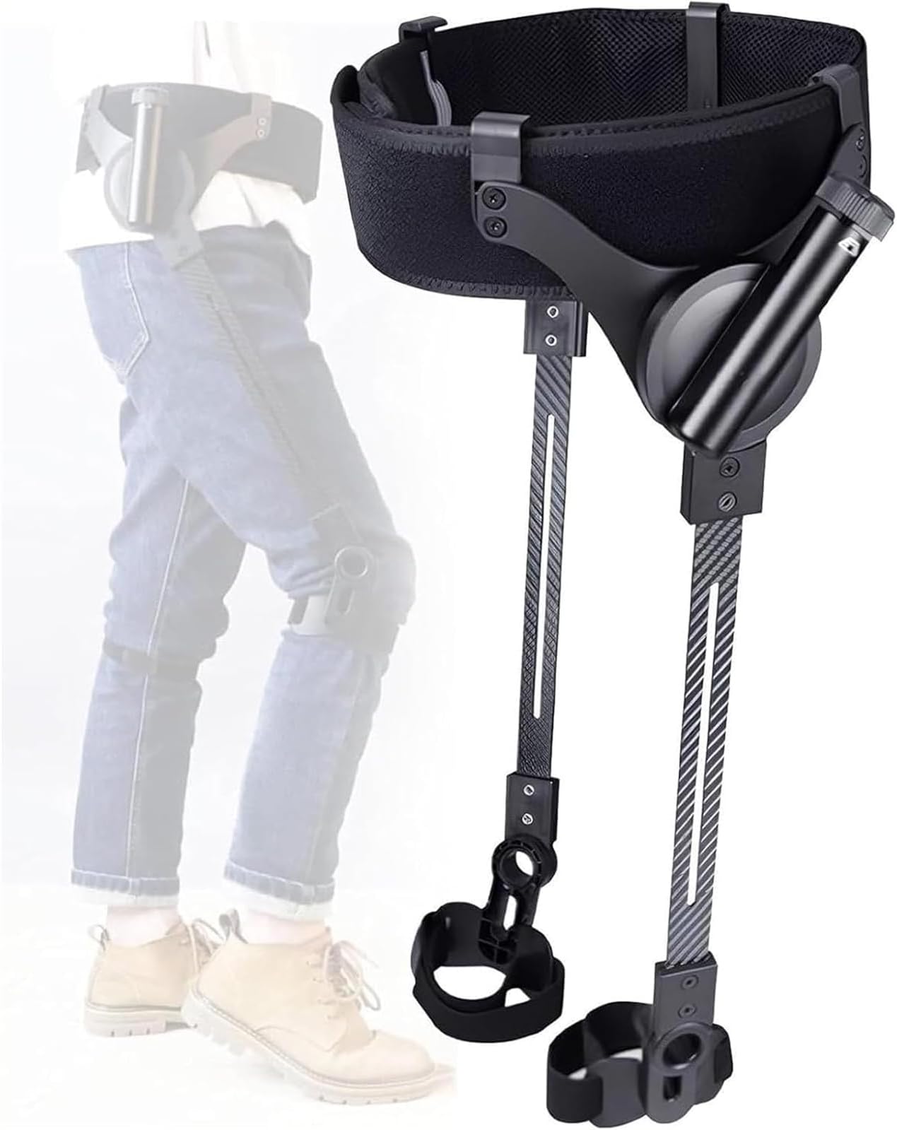 Exoskeleton Legs Walking Aid Bionic Body Power Walking Aids,Leg Walking Training Mobility Walking Aid for Adults Elderly Mobility Injury Knee Bothlegs M