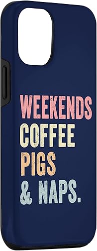 Miniatura 6 de iPhone 12 mini Weekends Coffee Pigs And Naps Tshirt Lover Pig Farmer Piglet Case