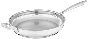 Cuisinart 8922-30H Professional Stainless Skillet with Helper, 12-Inch