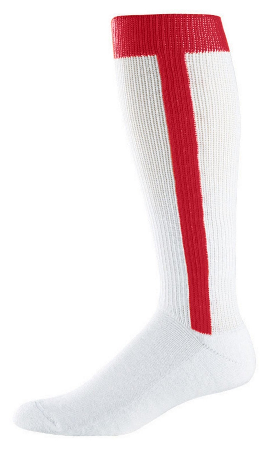 Baseball Stirrup Socks - Youth Size 7-9, Color: Red, Size: 7-9