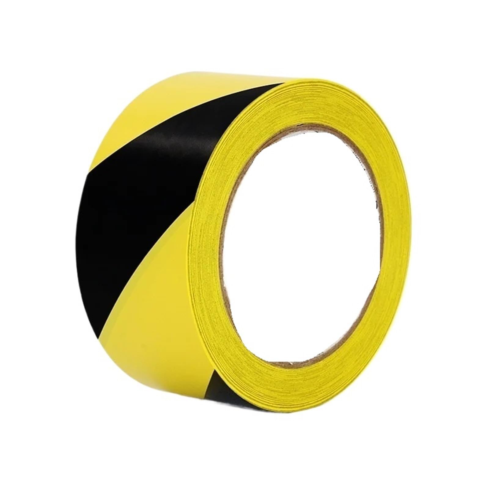Cinta autoadhesiva de advertencia peligro, paquete 8 cintas vinilo amarillo 48 mm x 33,0 m for señalización suelos