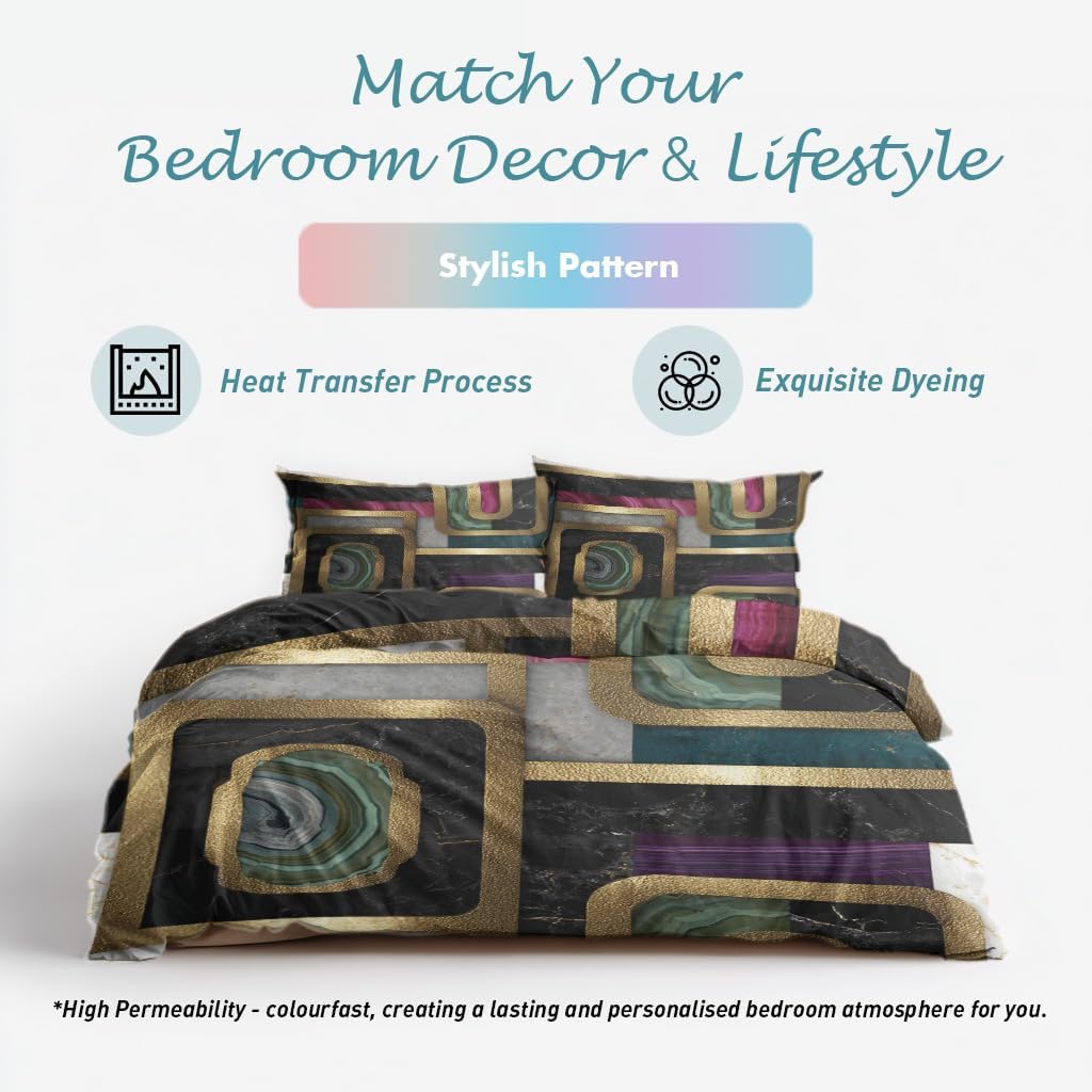 Marble Duvet Cover Twin Size, Bedroom Decor & Gifts image 3
