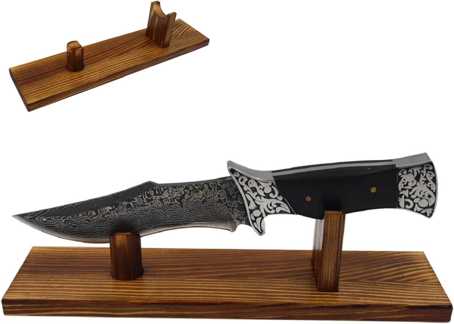 Acrylic Knife Display Stand - Single Knife Holder for Fixed Blade Knives, Perfect for Home Decor, Kitchen, Living Room, or Collection Showcase
