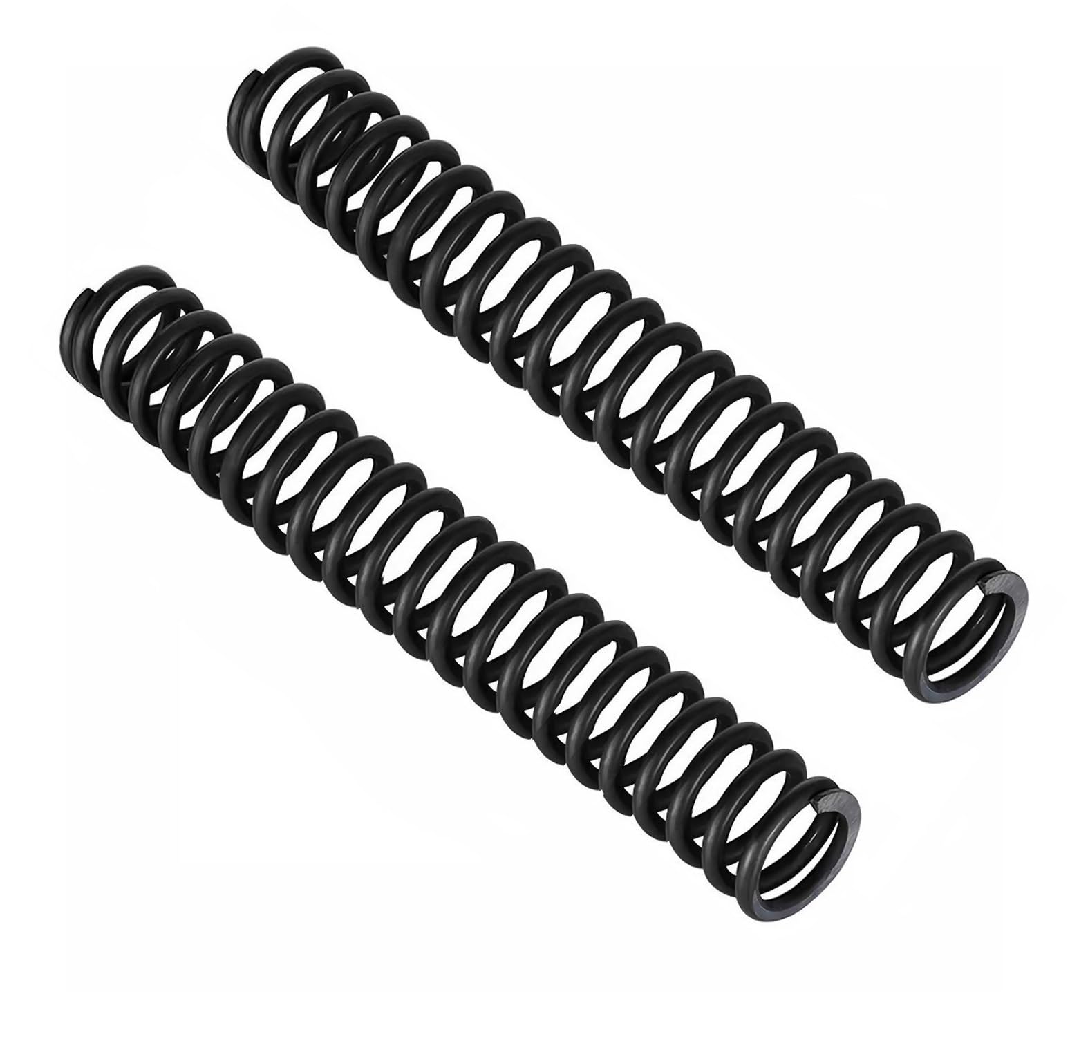 20 Stück Druckfedern – 1,2 Mm Drahtdurchmesser, 10 Mm Außendurchmesser, 50 Mm Länge, Federstahl, Schwarz, Für Türen, Geräte & Industrie