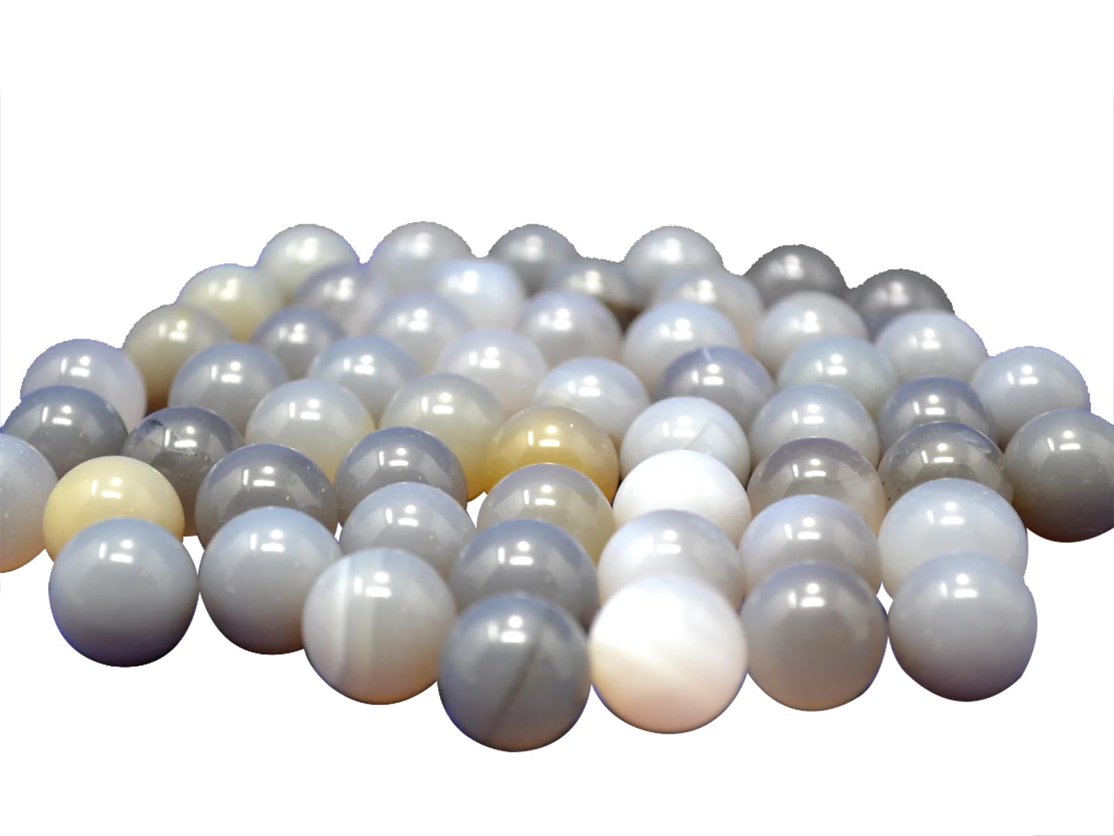 15 mm natürliche brasilianische Achat-Mahlkugeln – Mahlkörper for Laborzwecke, 1 kg