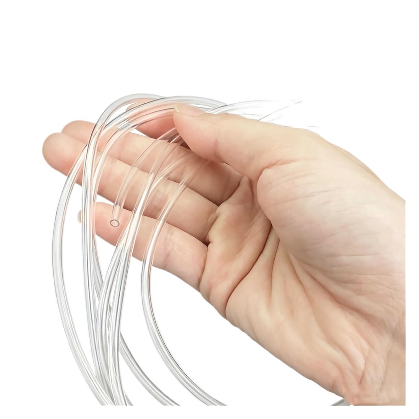 Tubo capilar PVC transparente DI0.5-3mm Flexible Ácido Alcalino | Tubo capilar de PVC transparente, ID0.5-3 mm, flexible, ácido álcali, transferencia de fluido, diámetro pequeño(15M,ID2x3mm)