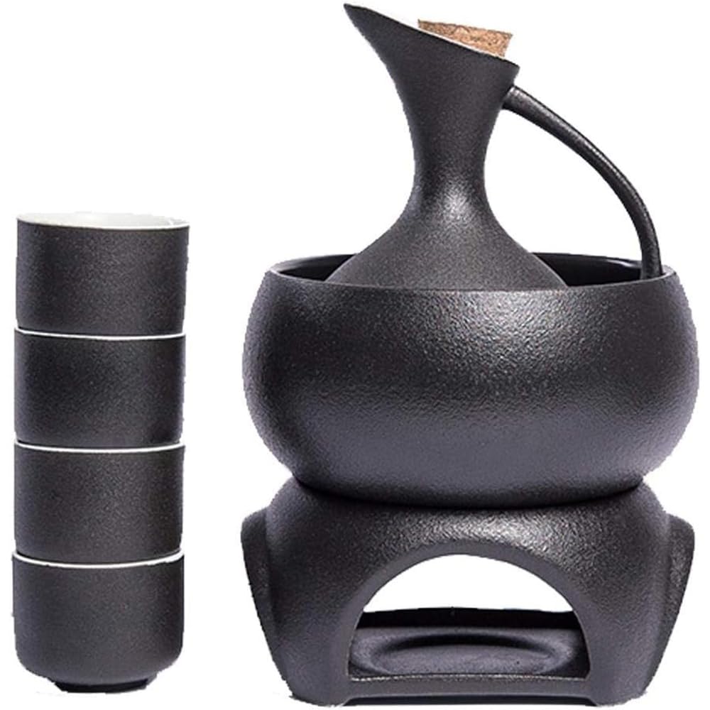 Juego de sake japonés de cerámica con calentador, el regalo ideal para sibaritas