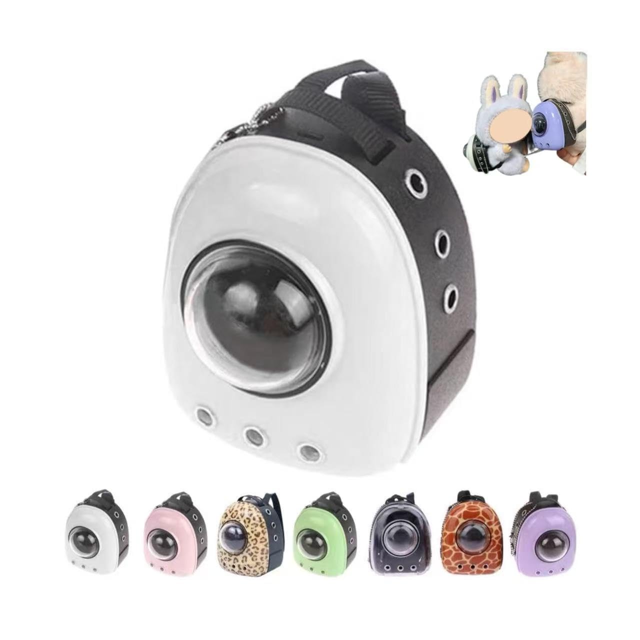 LIVCOZON Doll Backpack for Labubu, Mini Backpack Keychain for Labubu Dress Up, Cute Doll Bags for Labubu Accessories