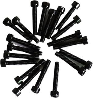 TUBBEK Piezas de Guitarra eléctrica 60 uds. Hexagonal de Color Negro, Tornillo de Poste Tornillos de Poste de Pastilla de Guitarra Humbucker