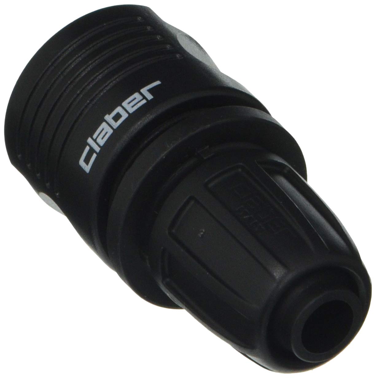 Claber 8410 Aquadue Duplo Evolution, nero, arancione, 9,6x22,5x10,8 cm & 91009 Goccia a Raccordo Automatico, Nero