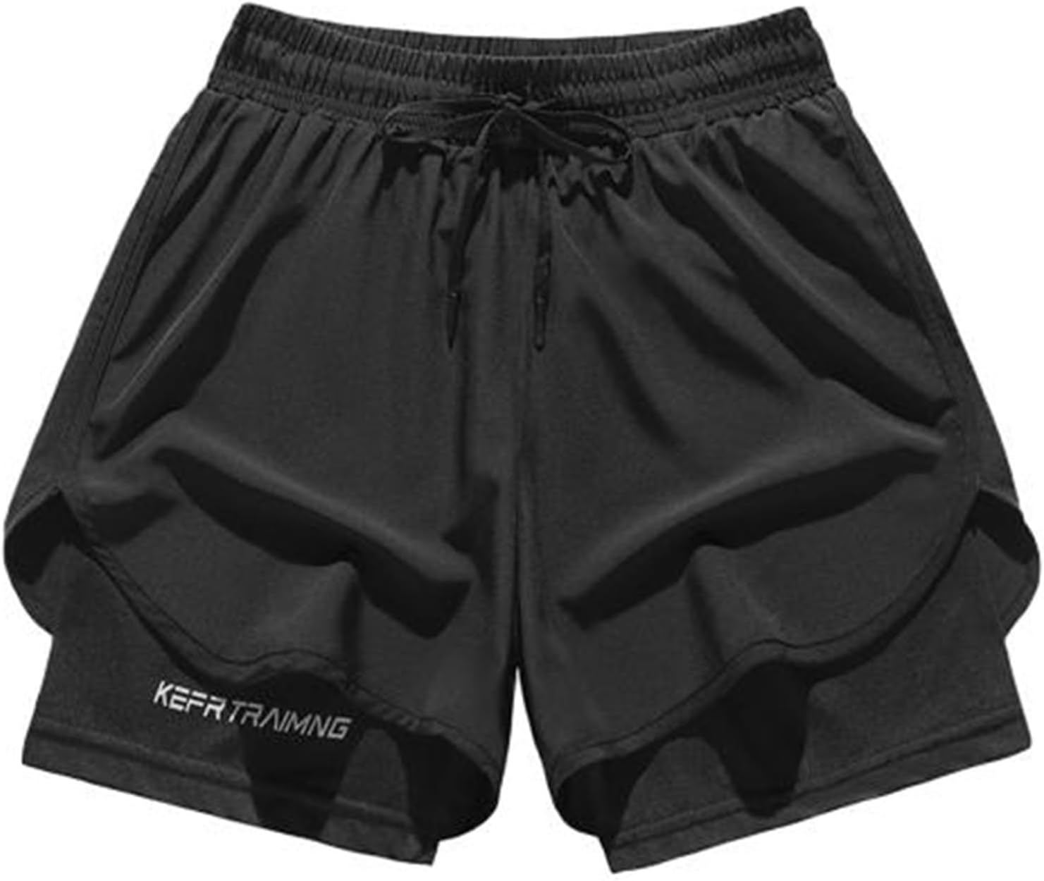 2 in 1 Running Shorts with Liner for Men,3" Quick Dry Gym Athletic Workout Shorts,Lightweight Training Yoga Trunks