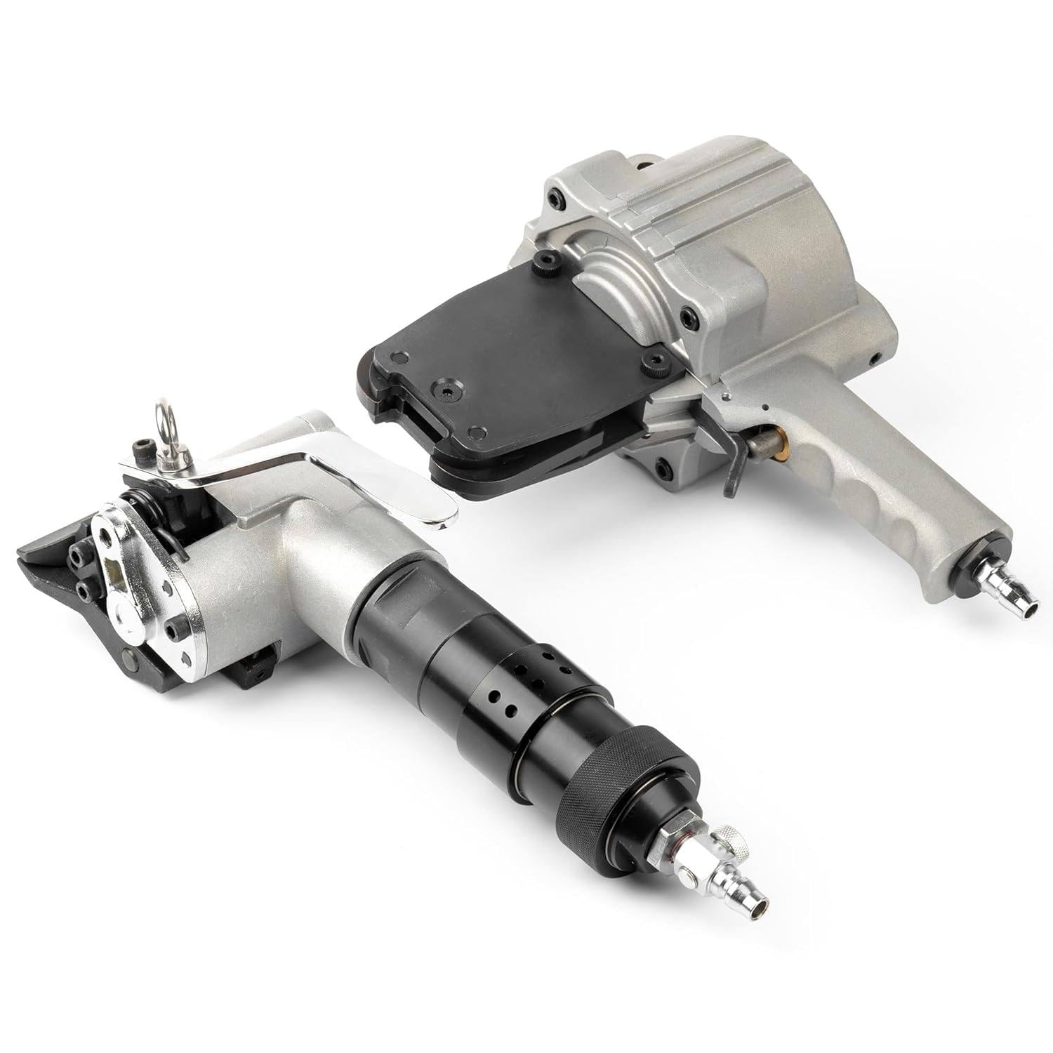 GAYAYAS Pneumatic Strapping Tool Set, Metal Strapping Tensioner and Cutter Sealer Pneumatic Strapping Tool Set, for Metal Belt, Efficient Packaging Tool