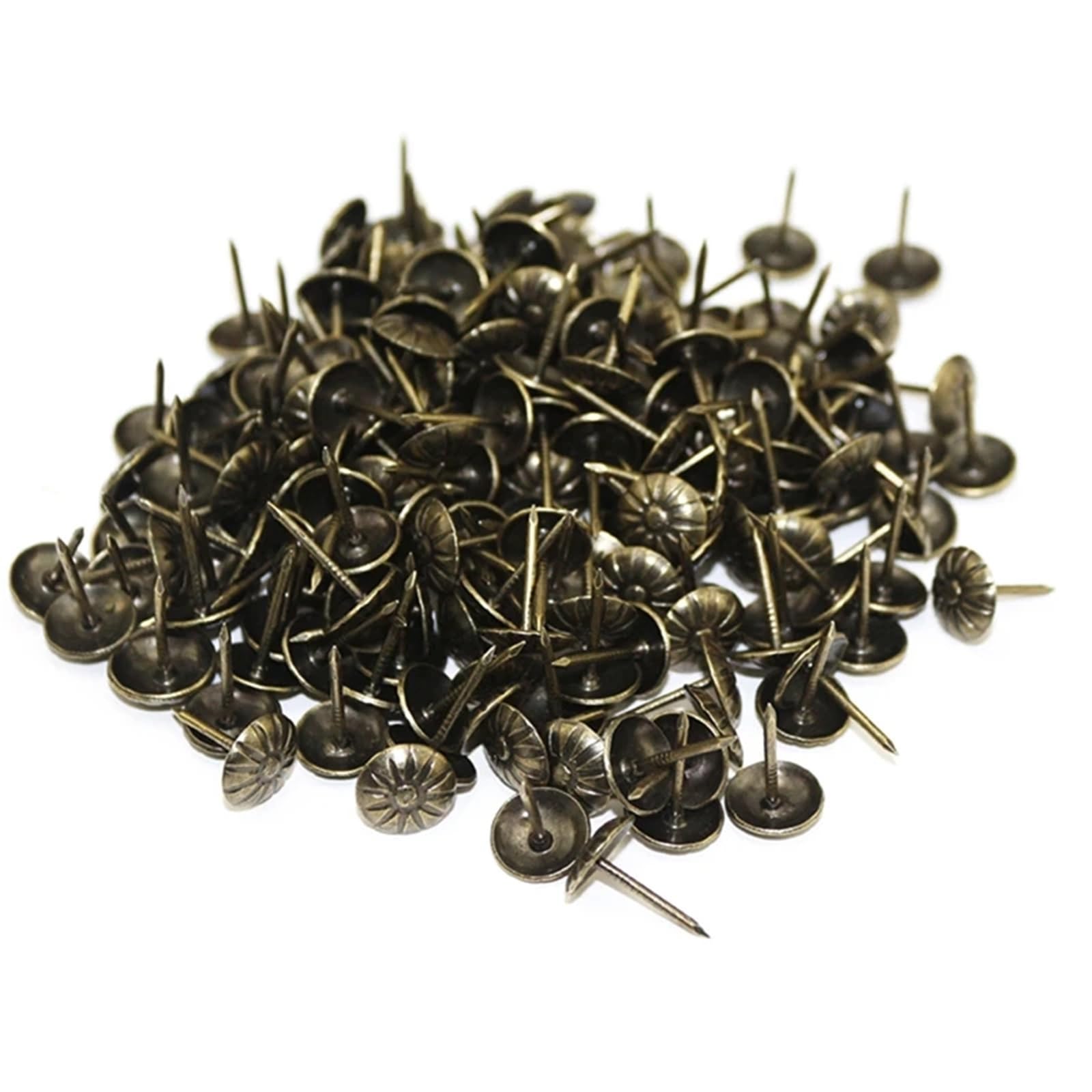 Yangshe Green Bronze 300 Pcs Antique Upholstery Nails Decorative Tacks For Furniture Jewelry Box