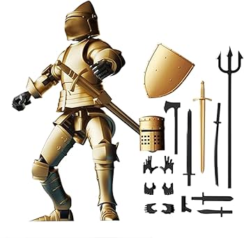 Amazon | 中世の騎士 T-13 アクションフィギュア 多関節中世アクション