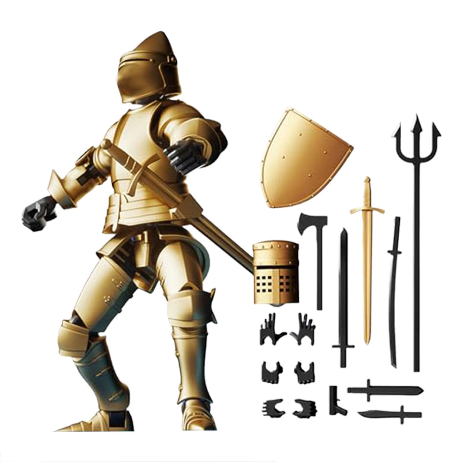 Amazon | T13 アクションフィギュア,中世騎兵戦火の馬兵士モデル