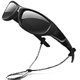 Kids (Age 3-8) Sunglasses Polarized UV Protection Flexible Rubber Glasses Shades with Strap for Boys Girls RBK037