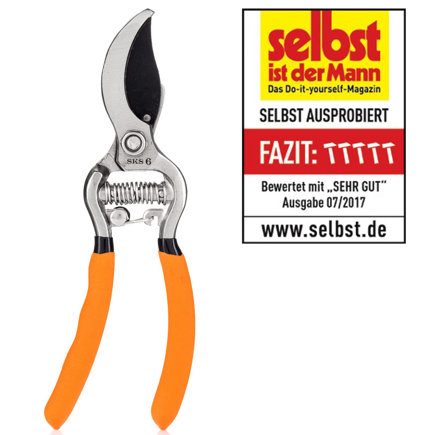 SKS 6 Tradition Jagd- & Zerwirkschere Orange