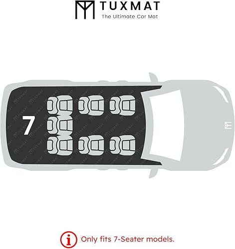 Miniatura 3 de TuxMat - Para los modelos Ford Expedition Max de 7 plazas 2018-2024 - Alfombrillas personalizadas para automóvil - Cobertura máxima, todo tipo de