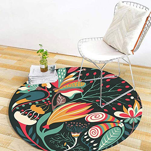 Tapis de panier suspendu rond MU tapis de table basse de chambre
