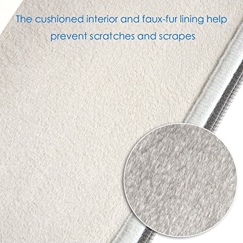 CCPK 15.6 inch Laptop Sleeve Case Bag Compatible for Apple 15.4" MacBook Pro A1286 Pro with Retina A1398 15" Microsoft Surface Book 2 15.6" Hp Elitebook 850 g5 Envy x360 Waterproof PU Leather Grey