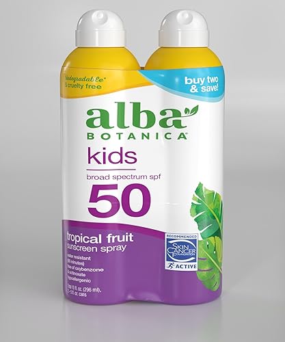 Miniatura 6 de Alba Botanica - Bloqueador solar para niños en spray SPF 50 6 onzas Tropical Fruit
