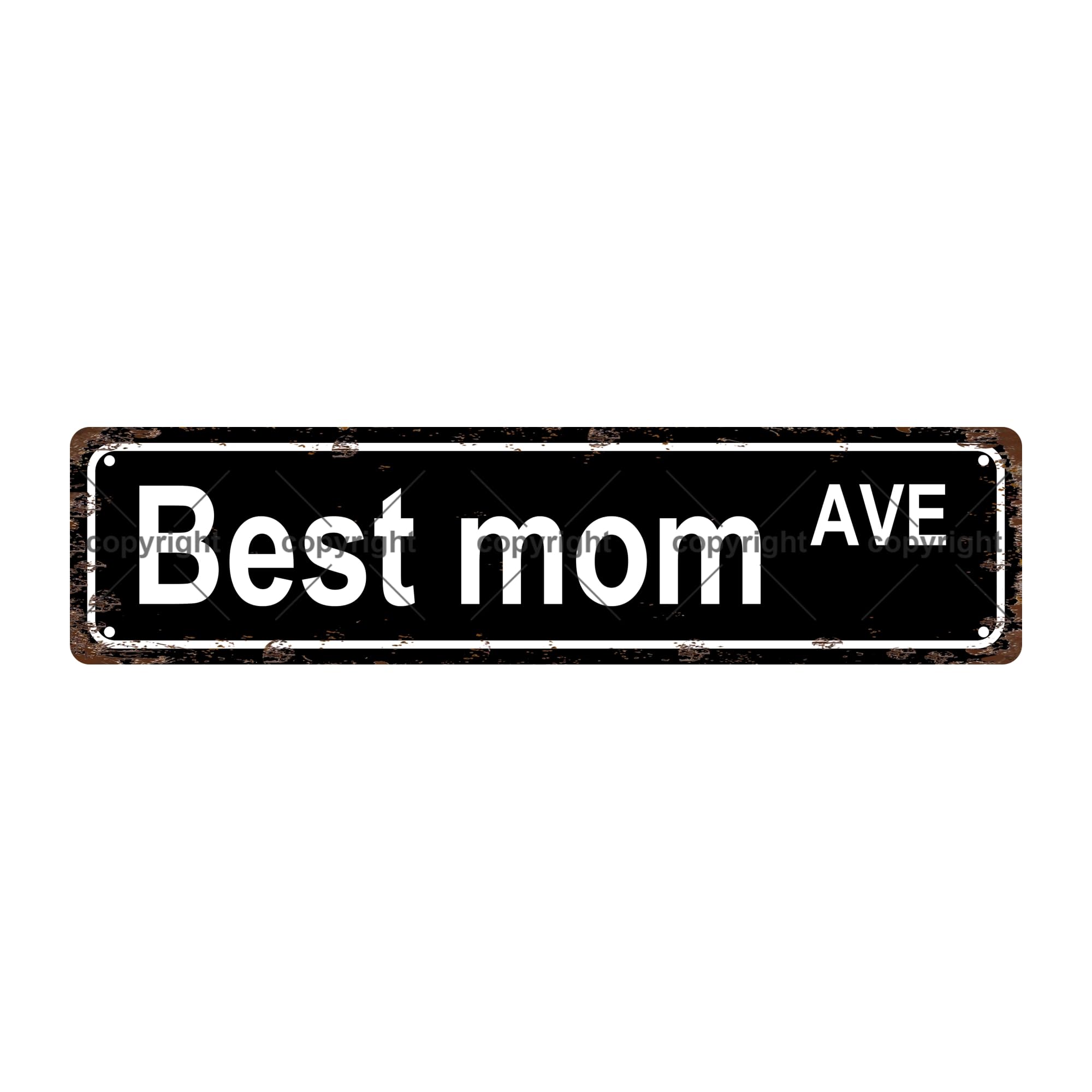 Best MOM AVE Mothers Day Metal Tin Street Sign Bar Cafe Garage Cave Home Room Wall Bathroom Farmhouse Garden Porch Patio Decor,4x16 Inch
