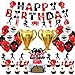 KEFAN Boxing Birthday Party Decorations, Boxing Birthday Banner Cake Topper Balloons, Fight Sports Wrestling Party Supplies Boxer Boxing Match Theme Party Supplies