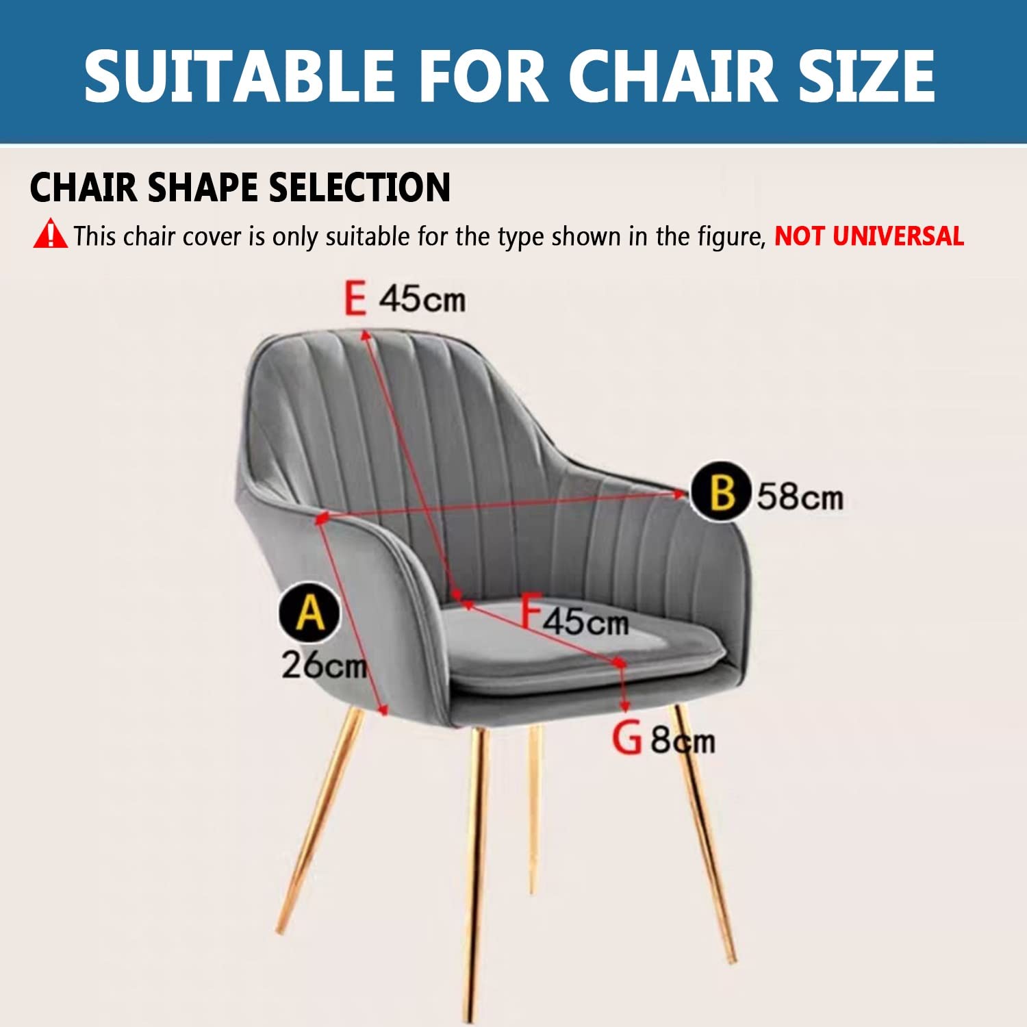 Stretch Stuhlhussen-Bezüge mit Armlehne Samt Stuhlbezug Esszimmerstühle Husse Stretch Abdeckung Moderne Beschützer Haus Schutzhülle für Restaurant Büro (Color : #11, Size : 6PCS)