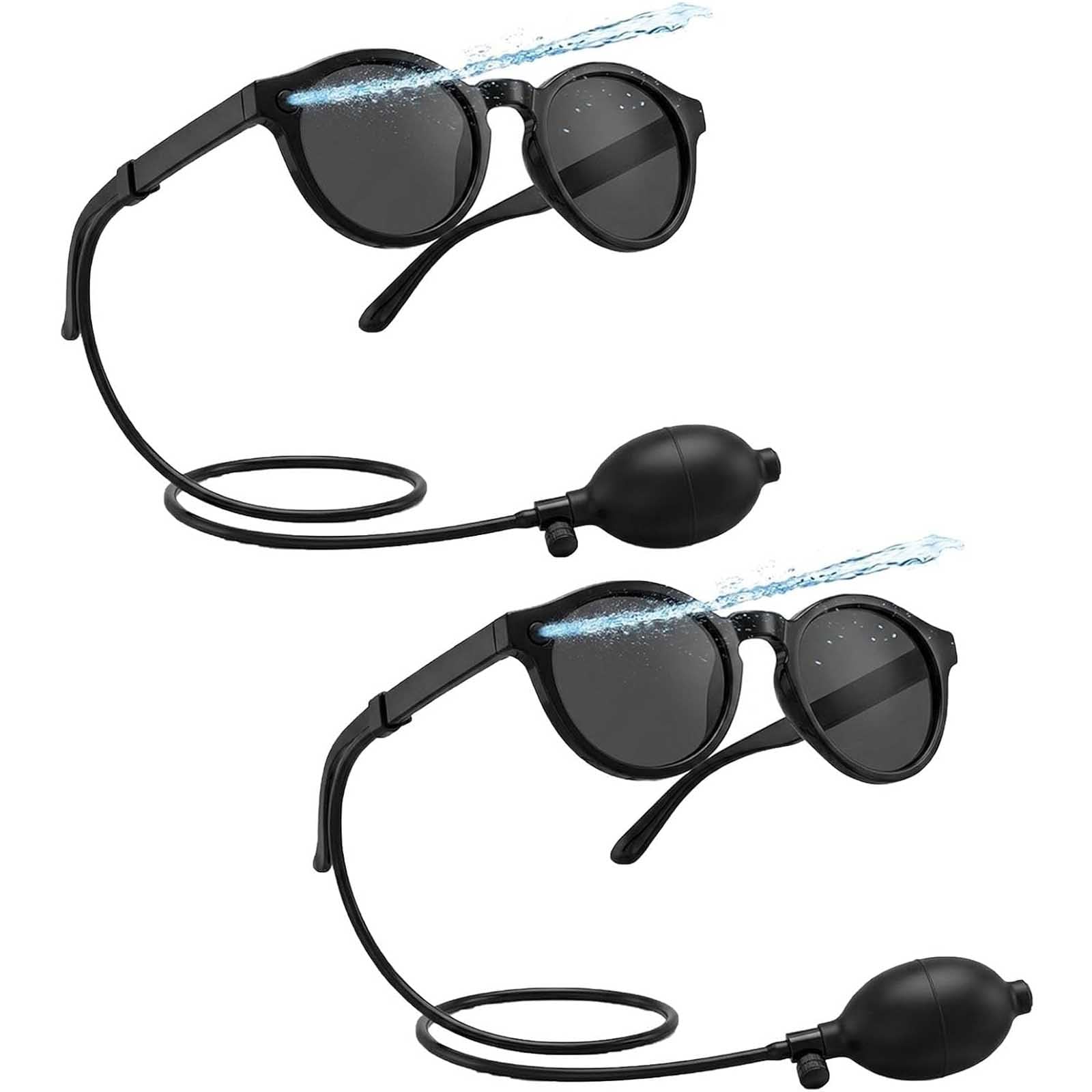 Hidden Squirt Sunglasses with 90ml Refillable WaterReservoir, Funny Water Shooting Glasses, Novelty Summer Party Favors for Adults Teens, Beach Pool BBQ Birthday Gag Gift (#2)
