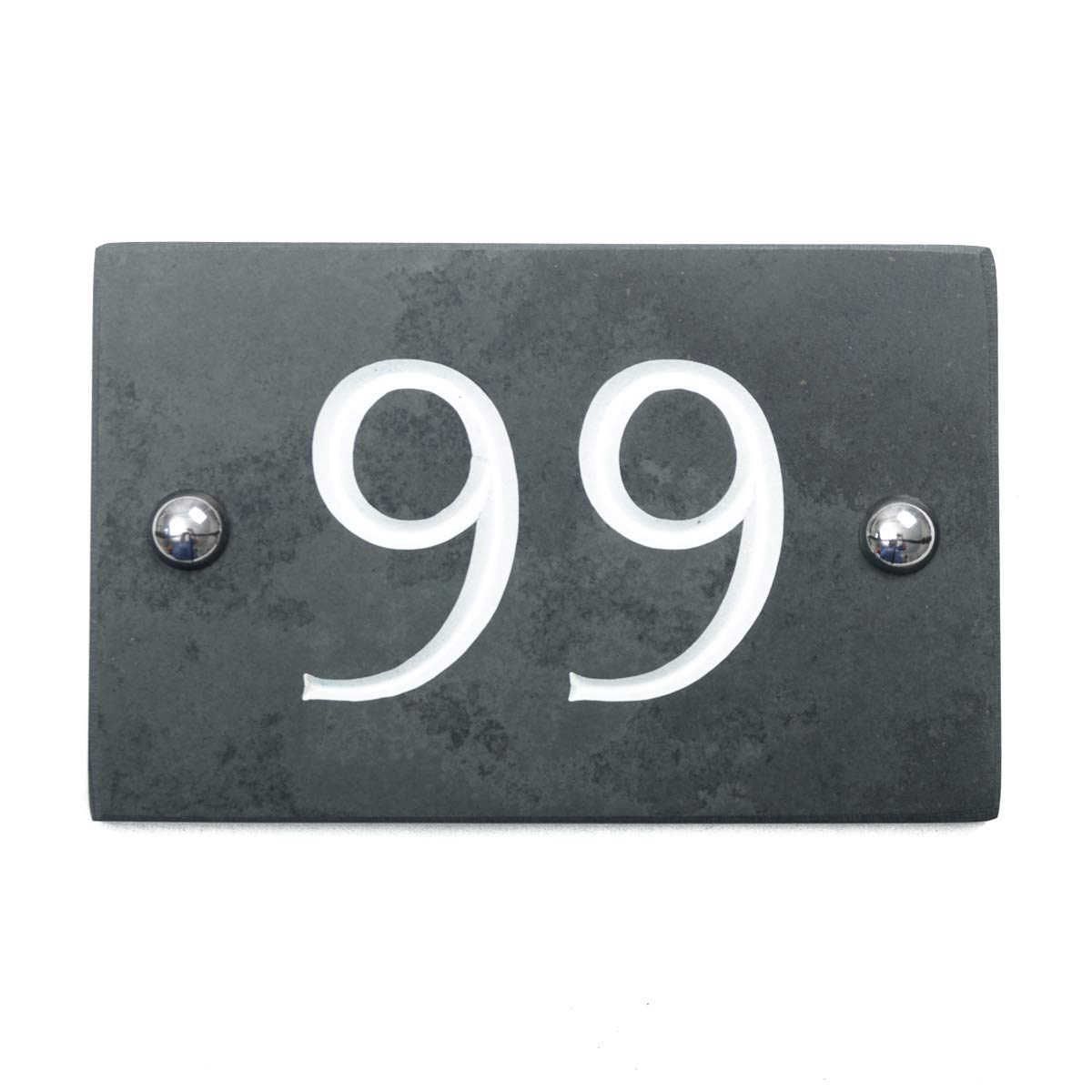 Slate Engraved House Number 99