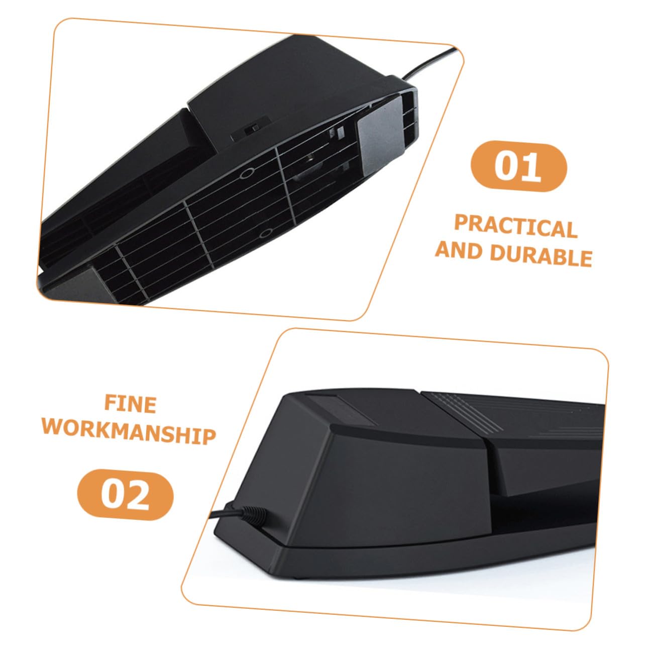 Pedale Sustain per Pianoforte Digitale Nero, Sostituzione | Gomma Abs, Effetto Low Noise e Antiusura, Design Portatile per Tastiera e Accessori Compatibili