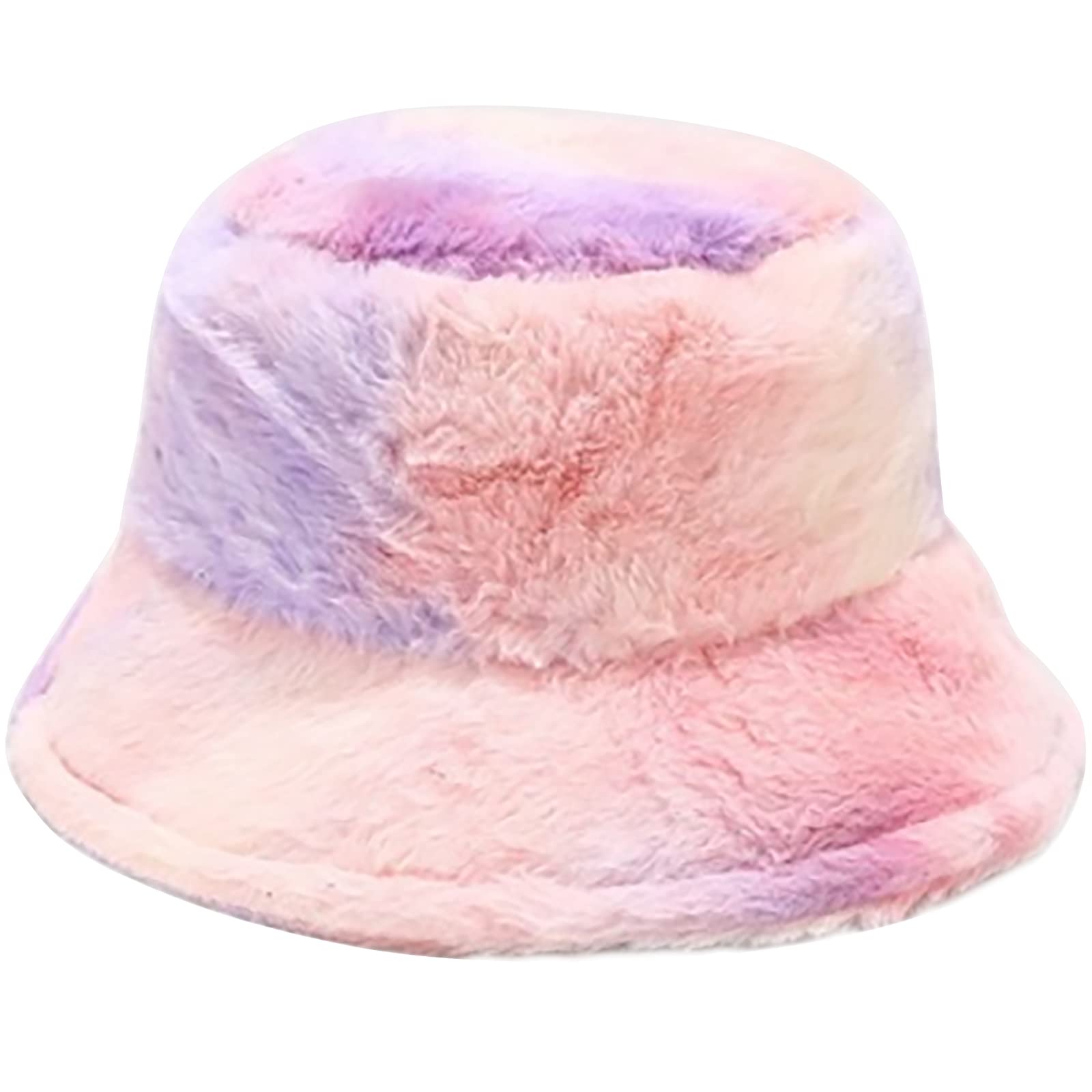 XYIYIFurry Bucket Hat Fluffy Winter Warmer Fisherman Cap for Women